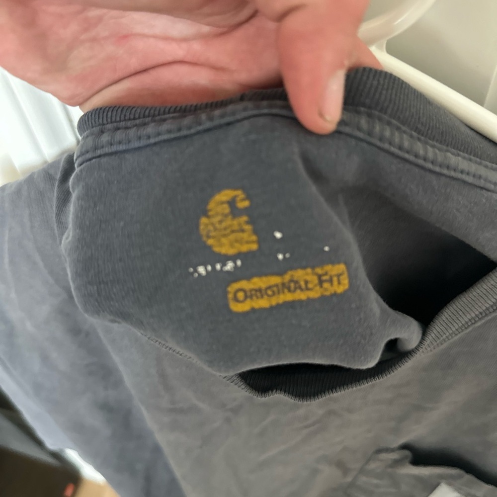 Carhartt Men's Gray Pocket T-Shirt - Picture 3 of 4